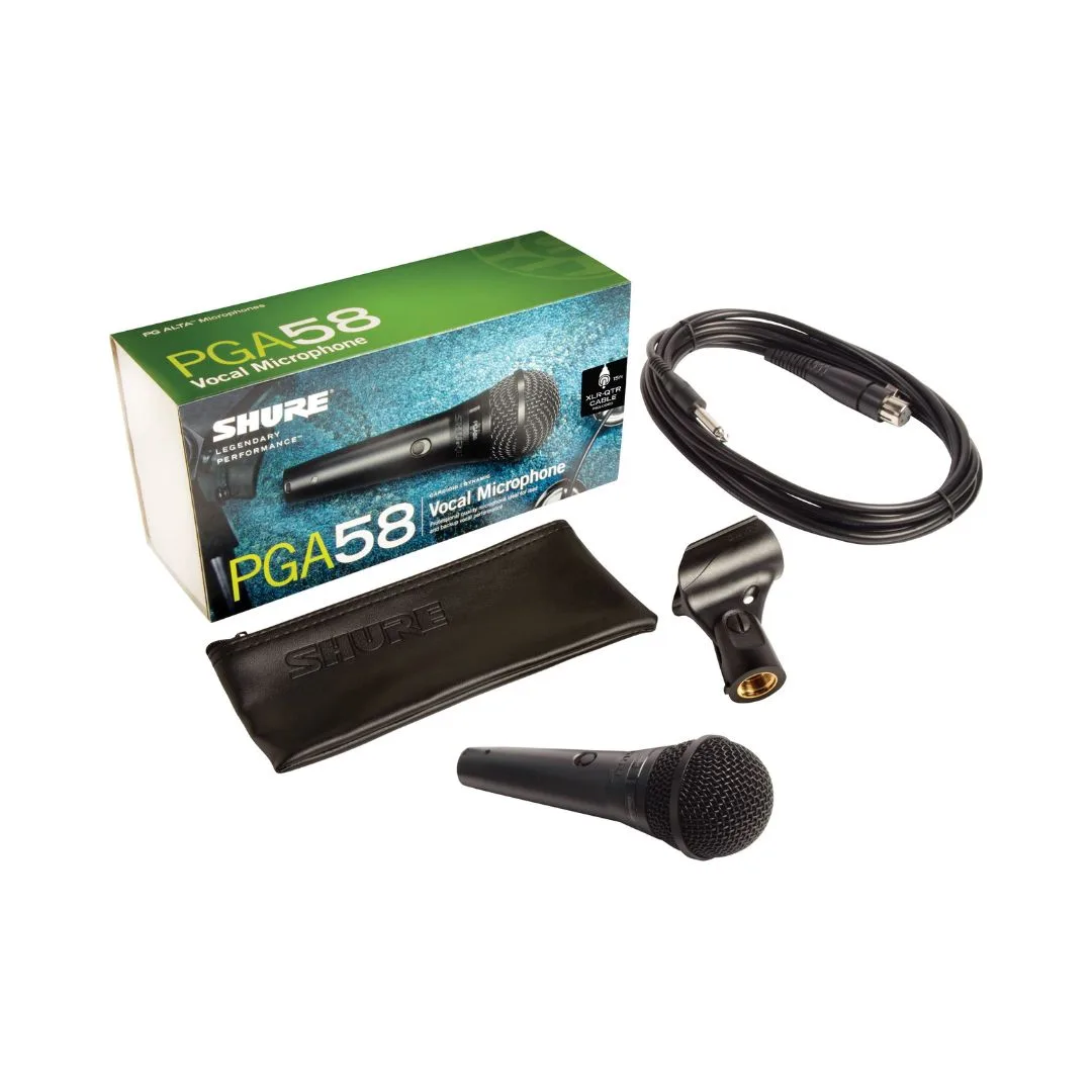 Shure PGA58-XLR Dynamic Vocal Microphone with XLR to XLR Cable - Image 3