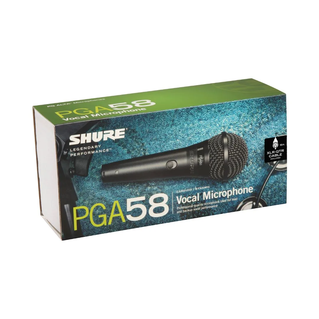 Shure PGA58-XLR Dynamic Vocal Microphone with XLR to XLR Cable - Image 4