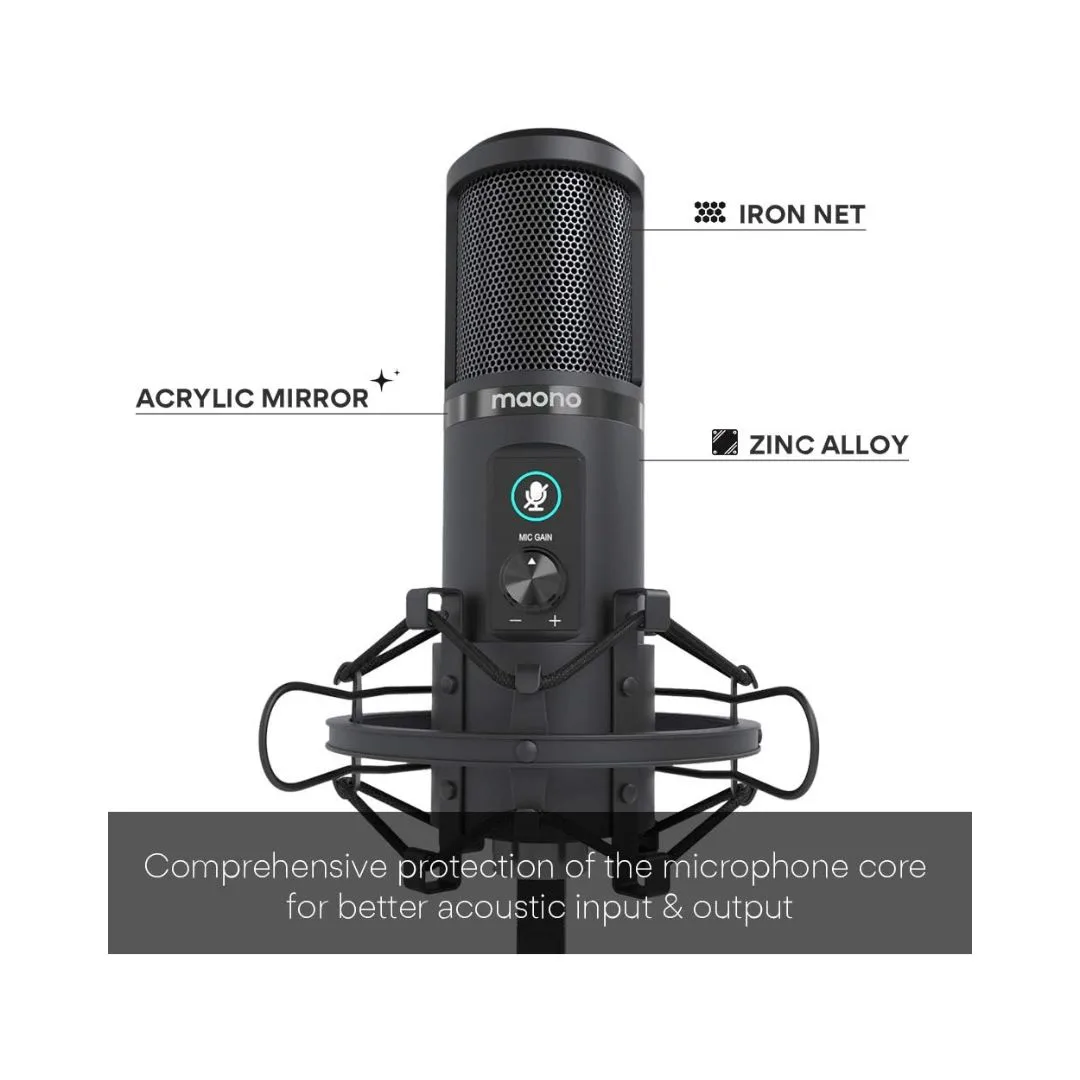 Maono AU-PM421 Large Diaphragm Condenser USB Microphone - Image 4