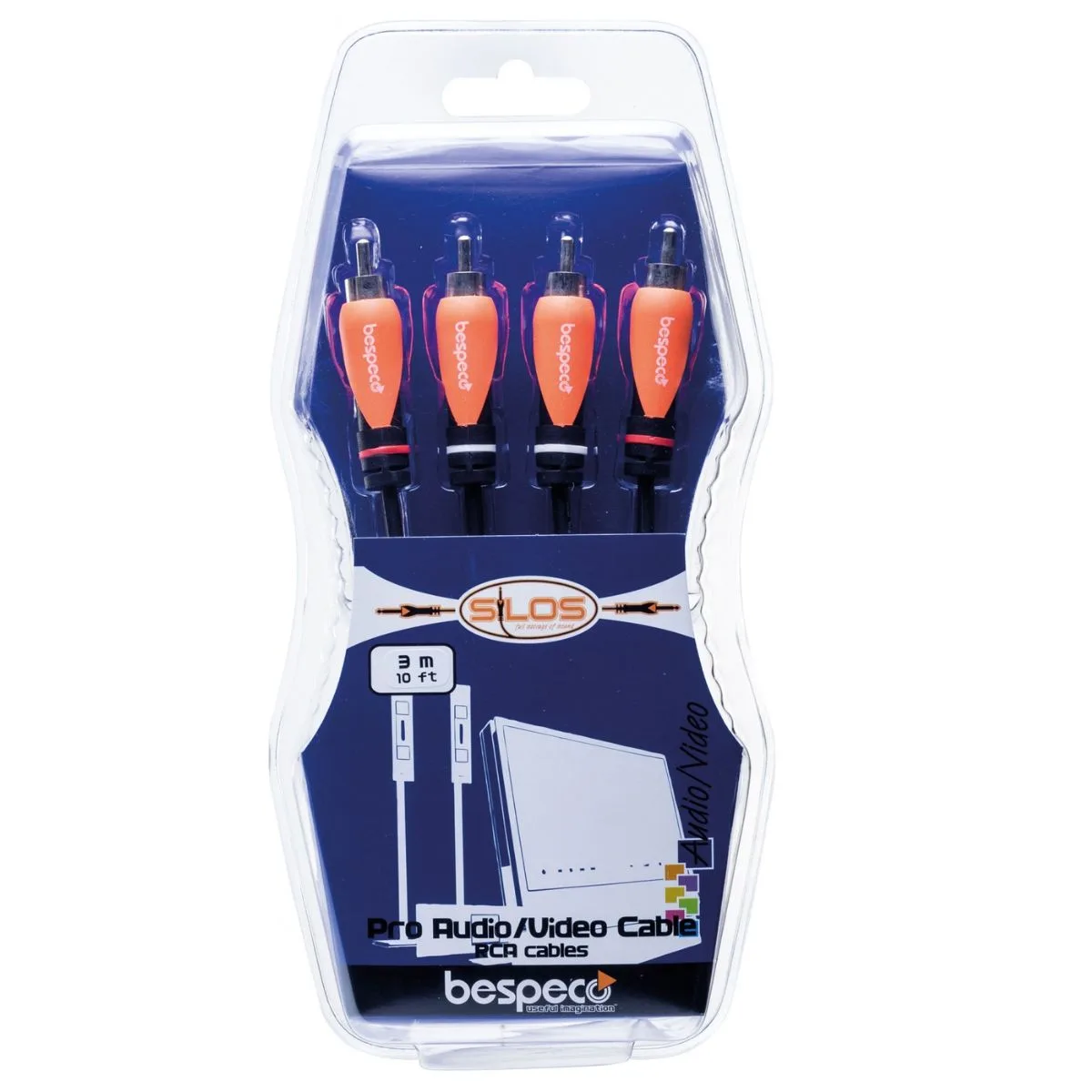 Bespeco – SL2R180 – RCA 1.8M Audio Cable - Image 2