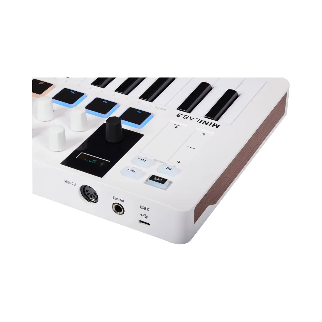 Arturia MiniLab MK3 25-key Midi Keyboard Controller - White - Image 4