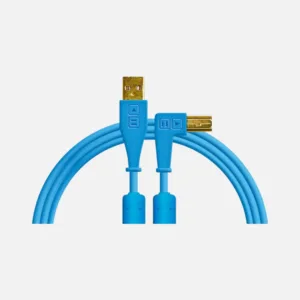DJ TechTools Chroma Cables USB A to B Angled – Blue