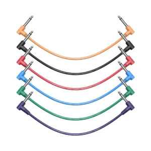 Donner EC2009 6-Inch Guitar Patch 6-Pack Colored Cable