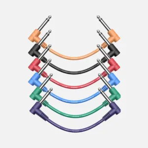 Donner EC2009 6-Inch Guitar Patch 6-Pack Colored Cable