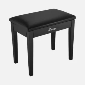 Donner EC2044 Piano Bench Stool with Music Storage – Black