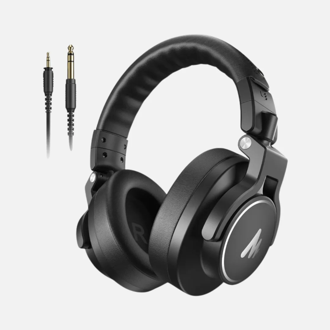 Maono MH700 professional studio monitoring headphones with cushioned ear pads and adjustable headband for comfort.