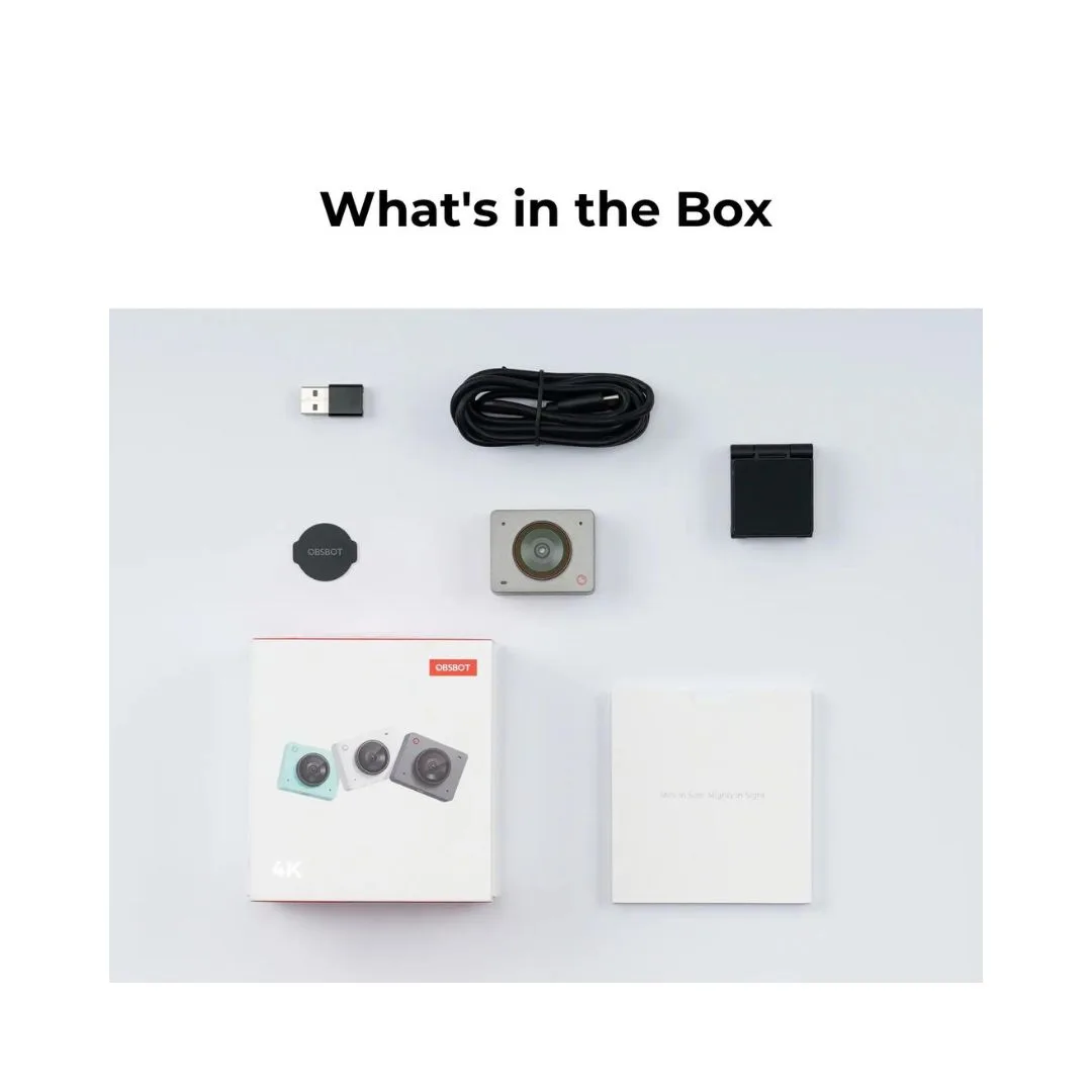 OBSBOT Meet 2 AI-Powered 4K Webcam – Space Grey - Image 4