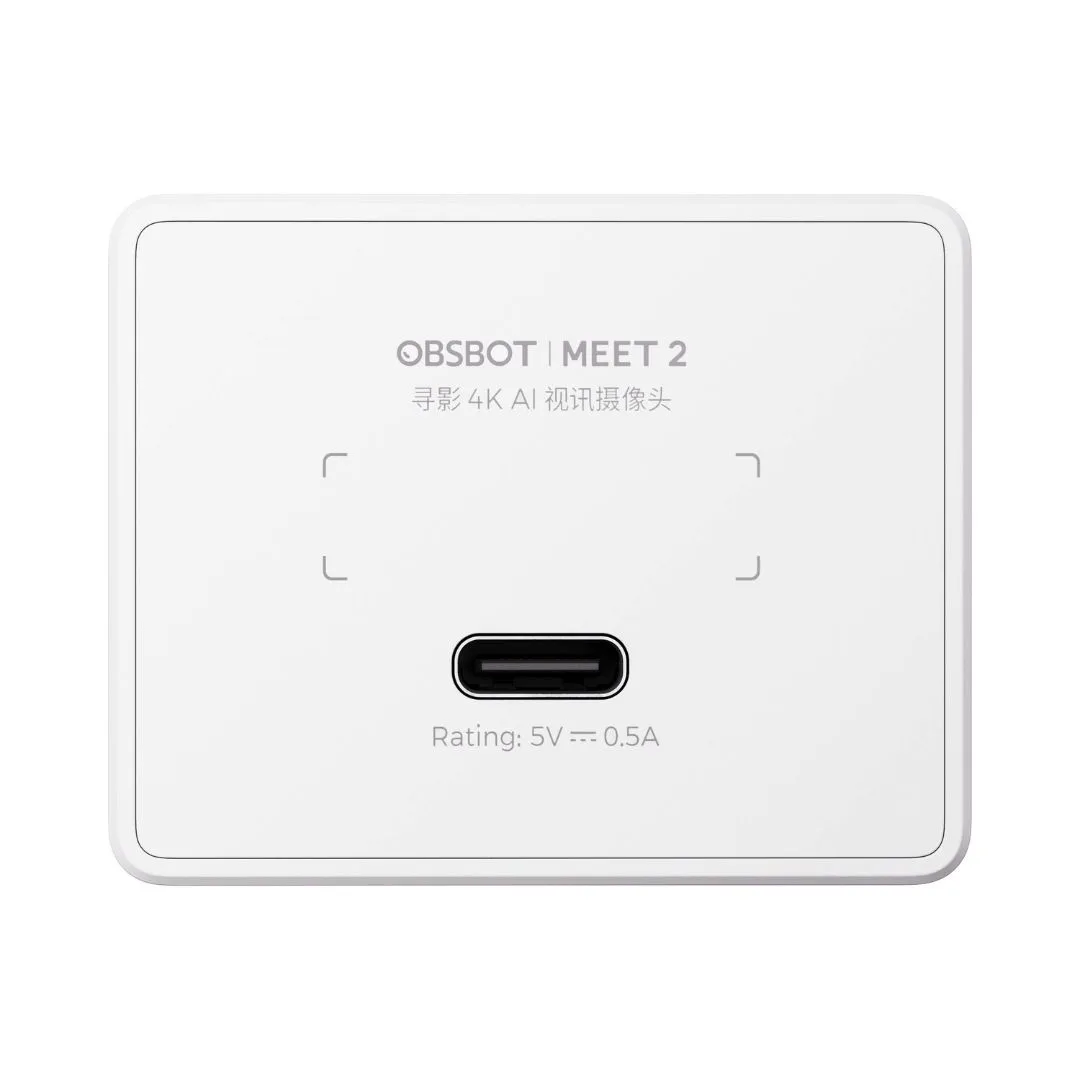 OBSBOT Meet 2 AI-Powered 4K Webcam – Cloud White - Image 3