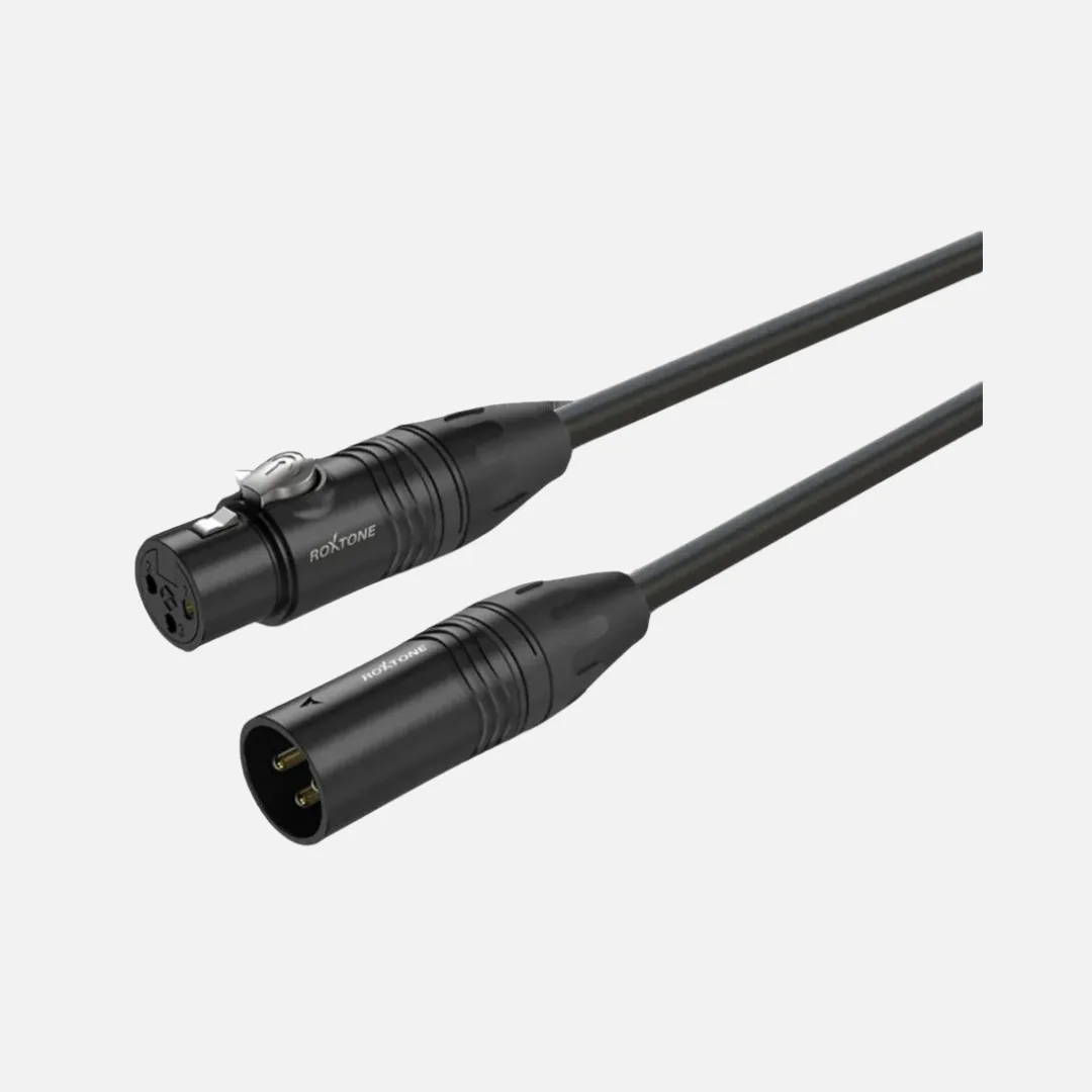 RoxTone MMXX200 professional XLR microphone cable, designed for high-quality audio performance and durability.