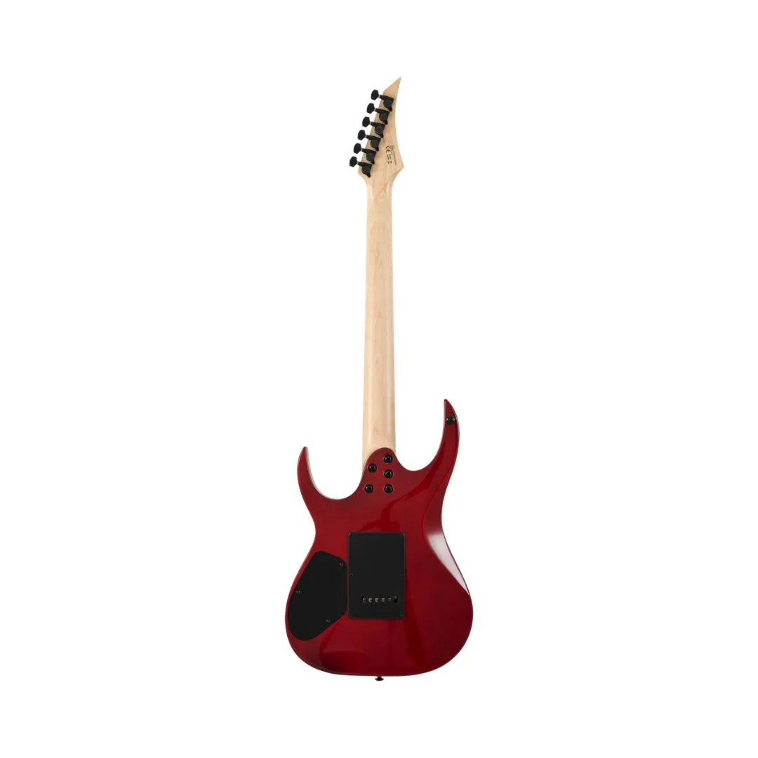 S by Solar SB4.6FRFBR Floyd Rose Electric Guitar – Flame Red - Image 3