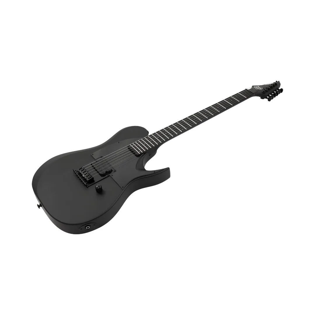 S by Solar TB4.61C Single Pickup Electric Guitar – Carbon Black Matte - Image 2