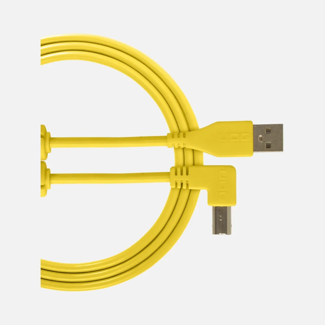 UDG Ultimate Audio Cable USB 2.0 A-B Angled, 2 meter length, model U95005, designed for efficient audio connections.