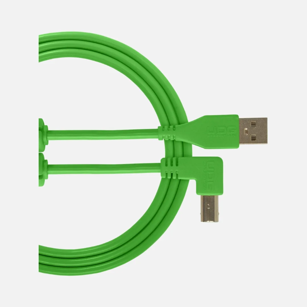 UDG Ultimate Audio Cable USB 2.0 A-B Angled, 3 meter length, model U95006, designed for efficient audio connections.