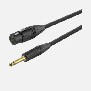 RoxTone – GMXJ210L5 – XLRF to JK Mono Gold 5M Audio Cable
