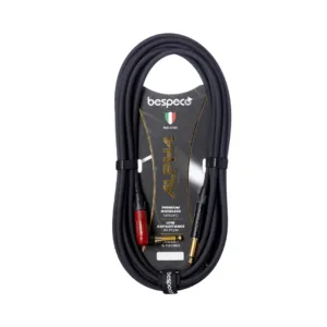 Bespeco AHP300SL 3M 6.3mm Jack to Jack Instrument Cable