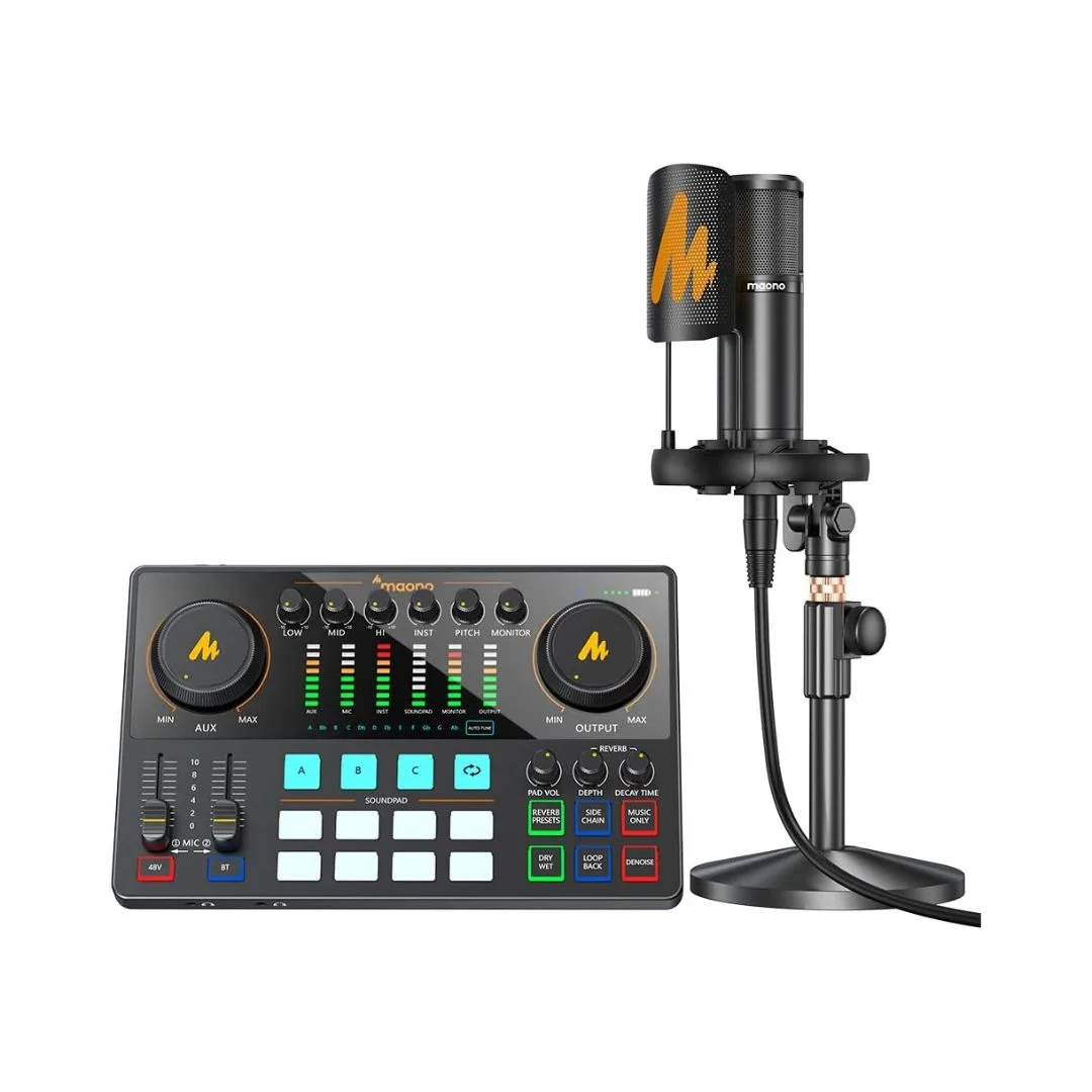 MaonoCaster AME2A All in One Podcast Audio Interface Bundle - Image 2