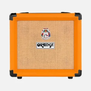 Orange Crush 12W 1x6 guitar combo amplifier in vibrant orange, designed for musicians seeking portable sound solutions.